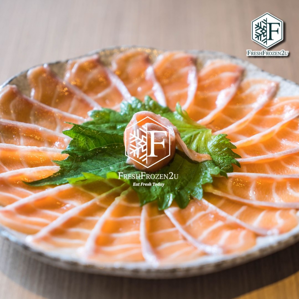 Atlantic Salmon Sashimi Slice 三文鱼刺身片 (8g+-/20pcs)